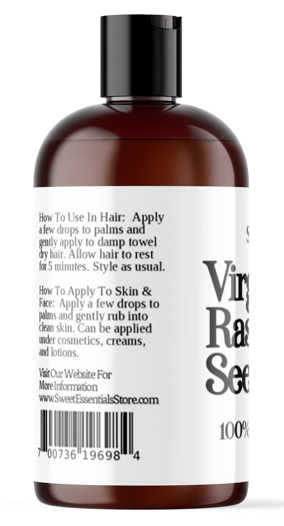 100% Pure Organic Red Raspberry Seed Oil | Unrefined / Virgin | Imported From Argentina