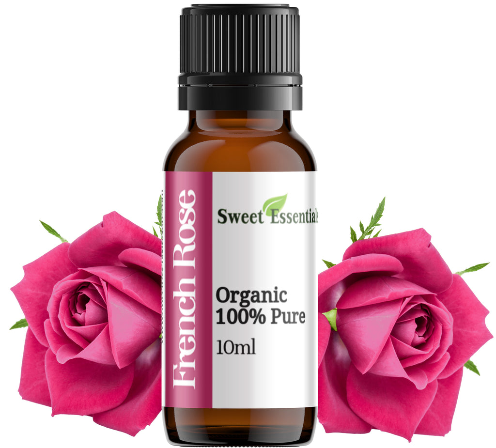 Organic French Rose Essential Oil - Rosa Damascena - Imported from France