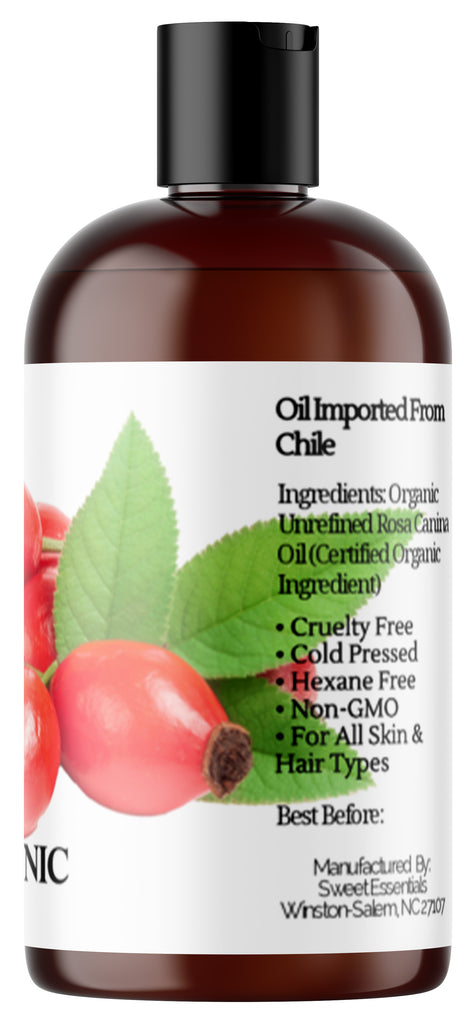 100% Pure Organic Rosehip Seed Oil | Unrefined / Virgin | Imported From Chile