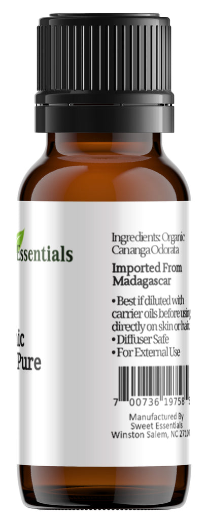 Pure Organic Ylang Ylang Essential Oil - Imported From Madagascar