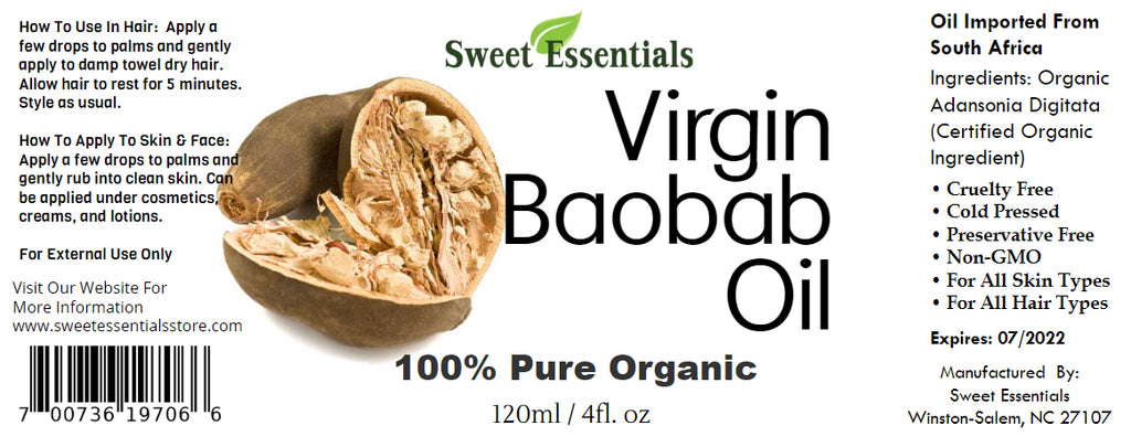 Organic Unrefined Baobab Oil | Imported From South Africa