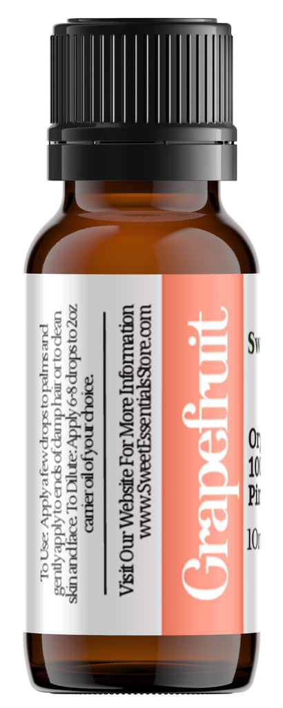 Pure Organic Pink Grapefruit Essential Oil - Imported From Italy