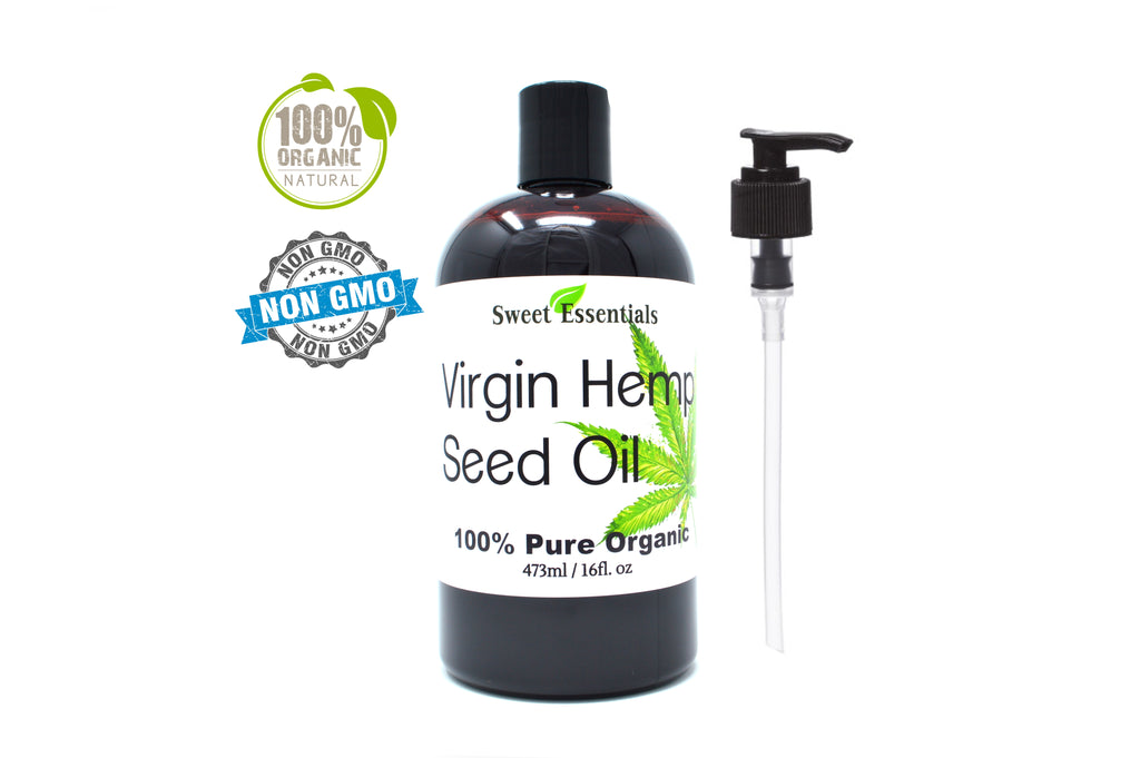 100% Pure Organic Hemp Seed Oil | Unrefined / Virgin | Imported From Canada | Food Grade