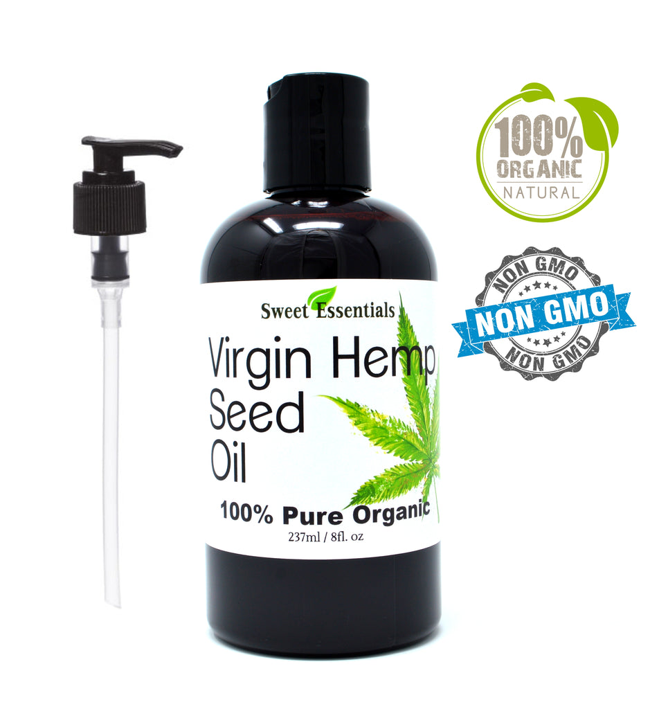 HEMP SEED OIL: Organic, Unrefined, Virgin Highest Quality 16 Oz to 7 Lbs  Fast, Free Shipping Soap, Lotion Making Supplies 