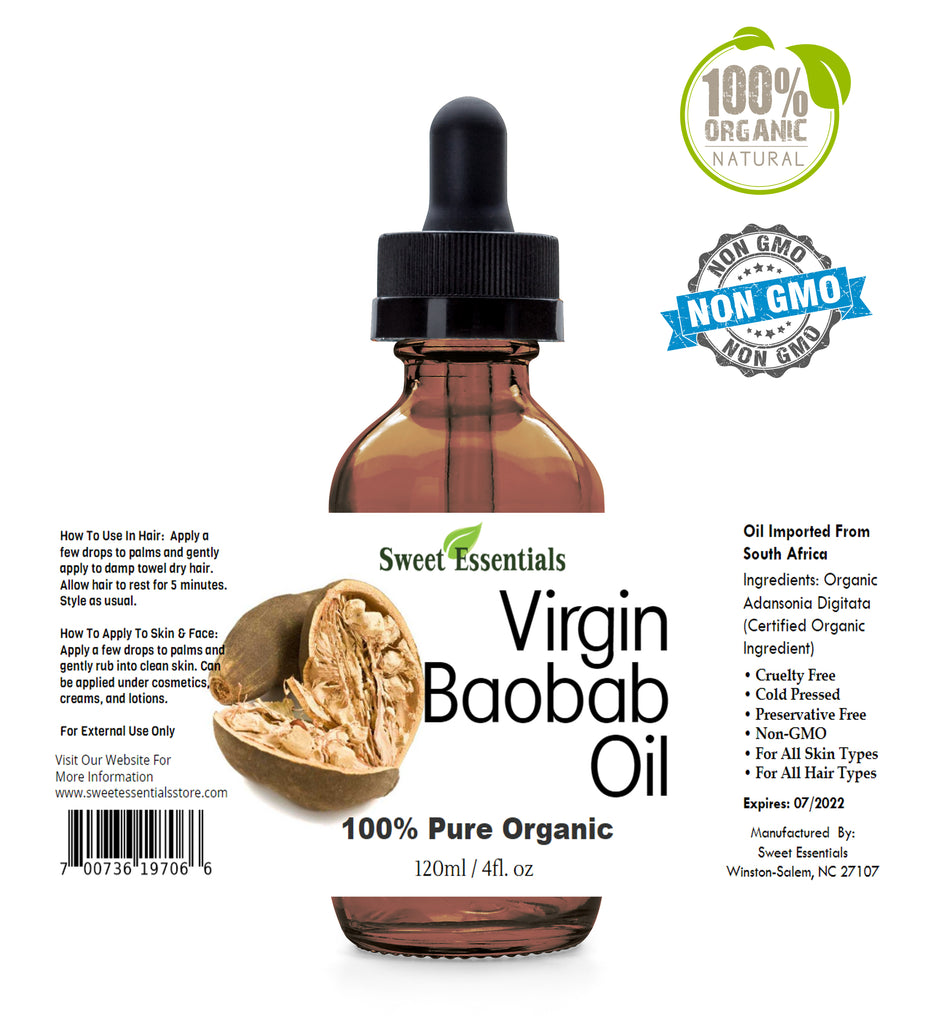 Organic Unrefined Baobab Oil | Imported From South Africa