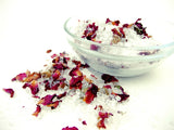 Pure Imported Dead Sea Salt with Organic Bulgarian Rose Petals - Sweet Essentials