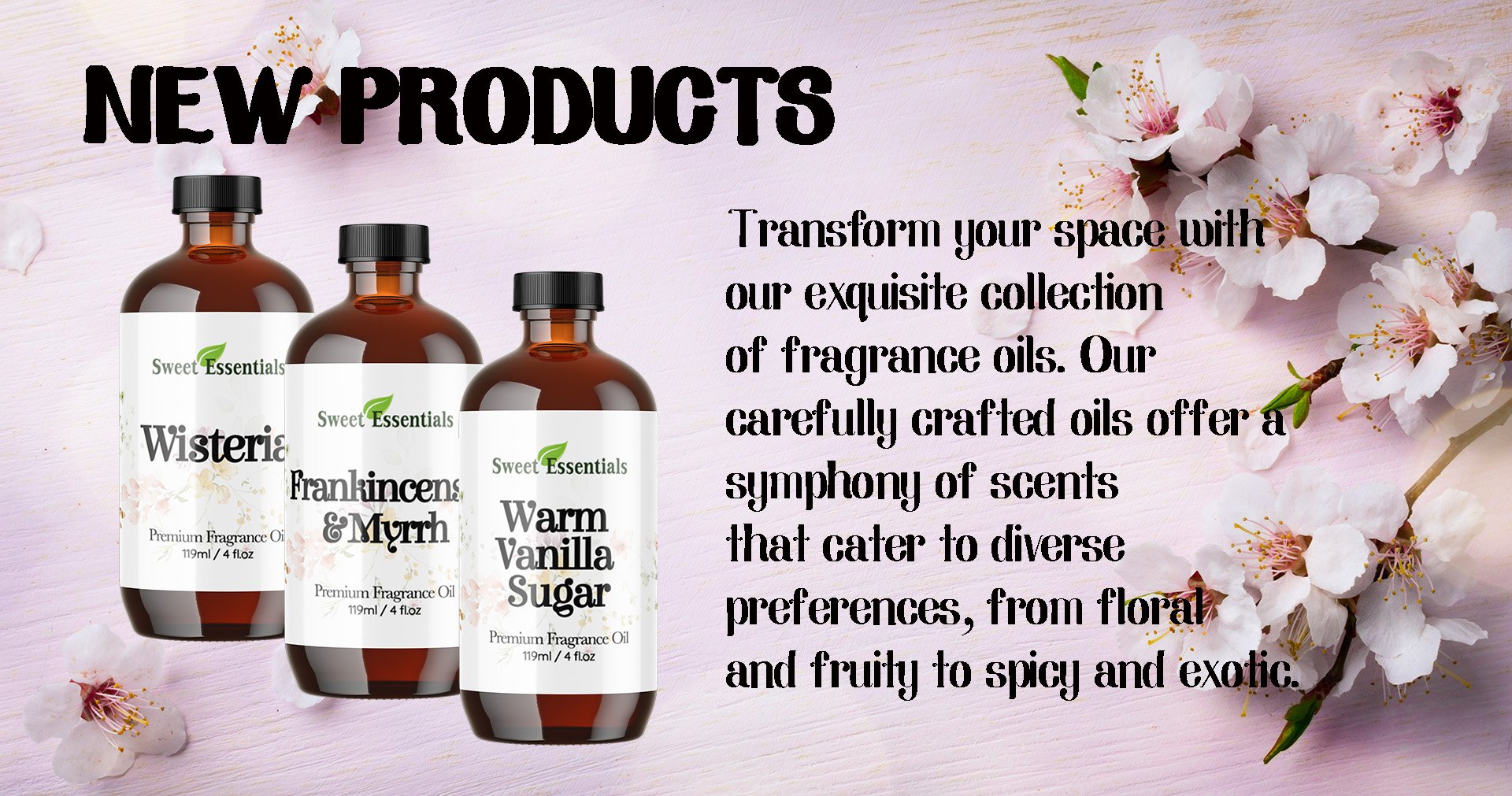 Sweet Essentials Address Organic Beauty Oils | Pure Essential Oils | Sweet Essentials